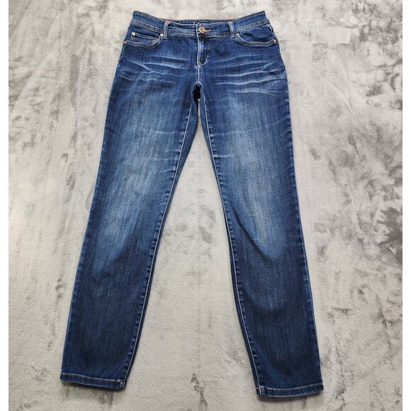 INC Denim Jeans Women 6 Blue Low Rise Skinny Leg Ankle Stretch Denim Casual - Picture 1 of 15